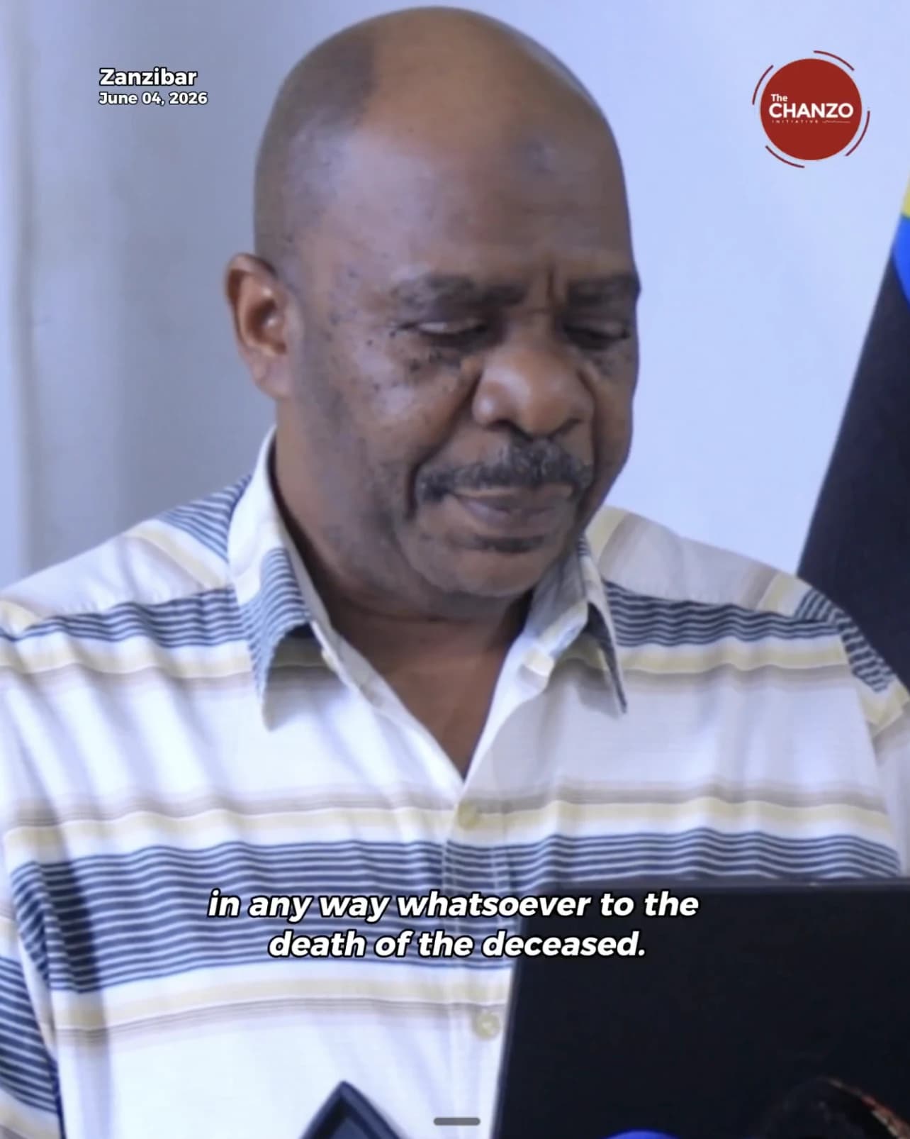Frame 14 of 17 from Deputy Director Zuberi Chembera’s June 4, 2026 press conference announcing the official findings.